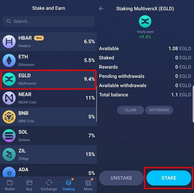 How To Stake Egld Using Atomic Mobile Wallet Everstake Blog