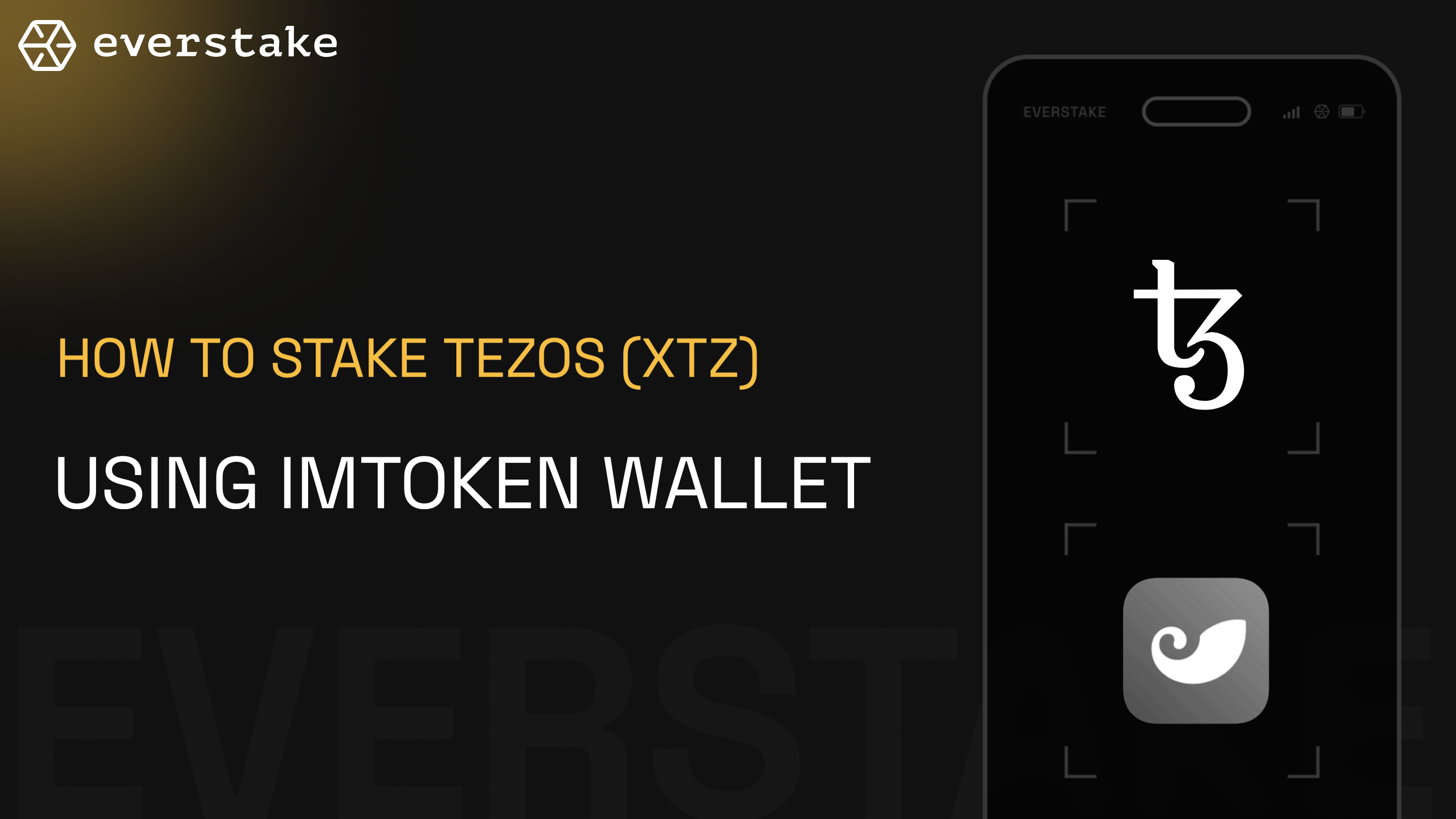 How to stake Tezos (XTZ) using imToken Wallet