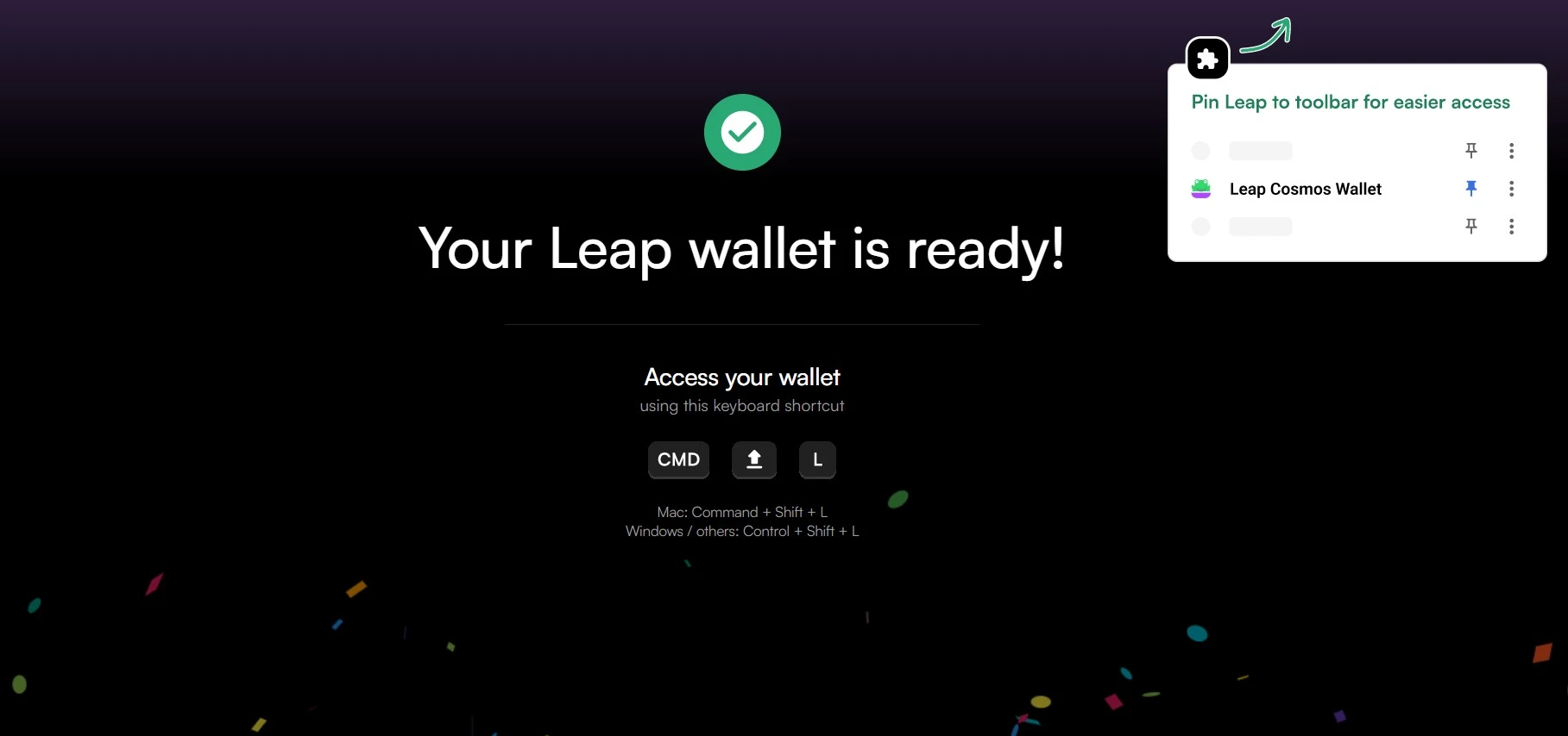 Wallet created