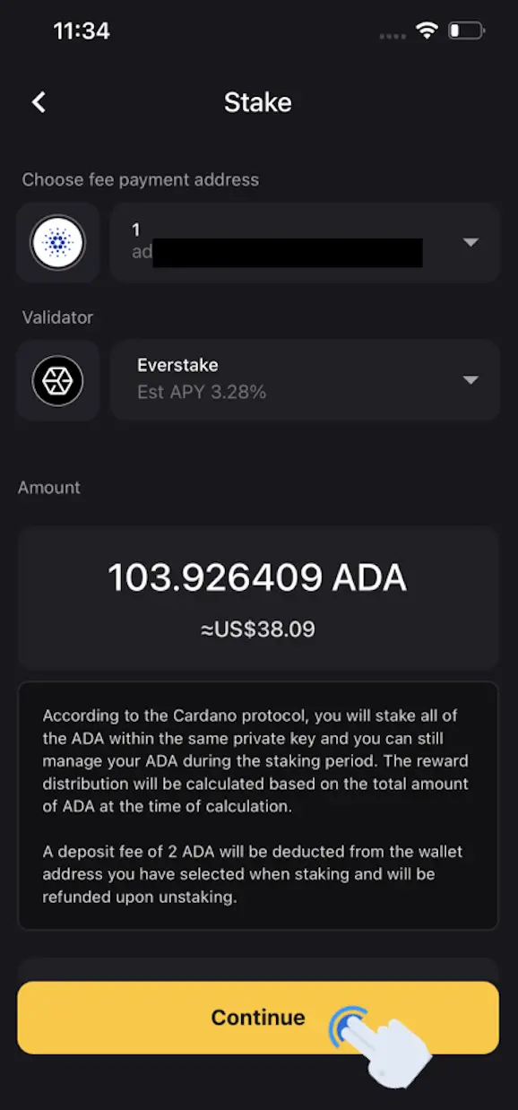 CoolWallet Confirm Amount