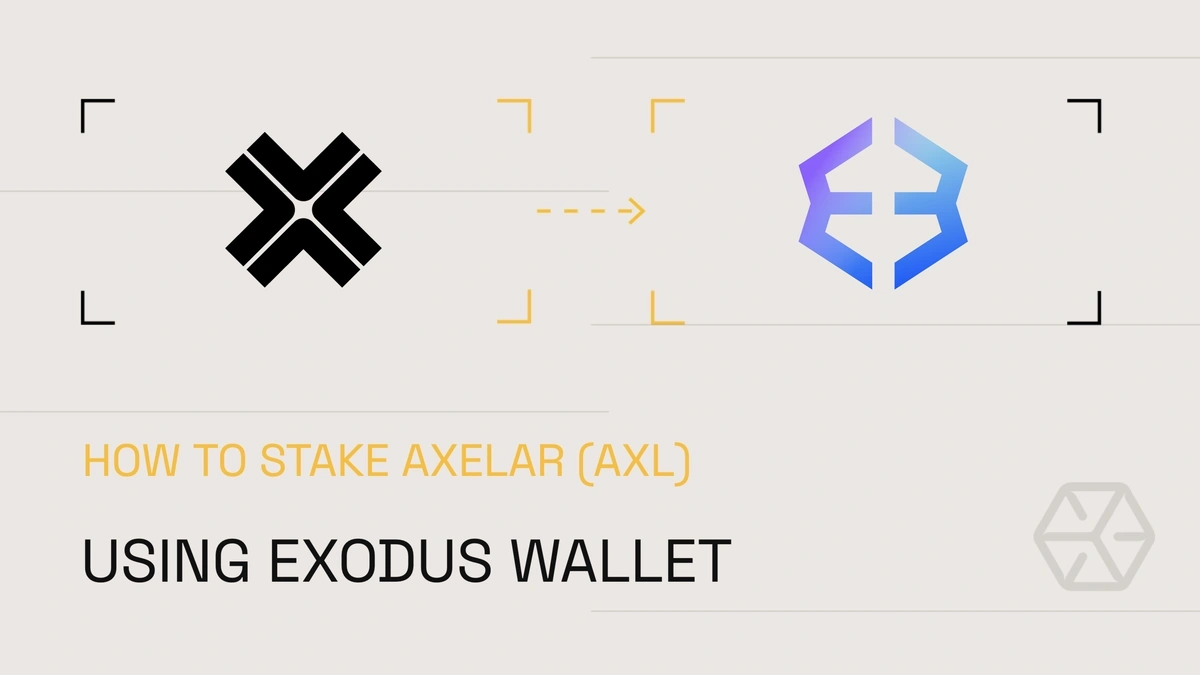 How to Stake Axelar via Exodus Wallet