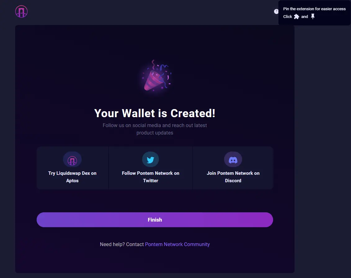 7 Wallet is created