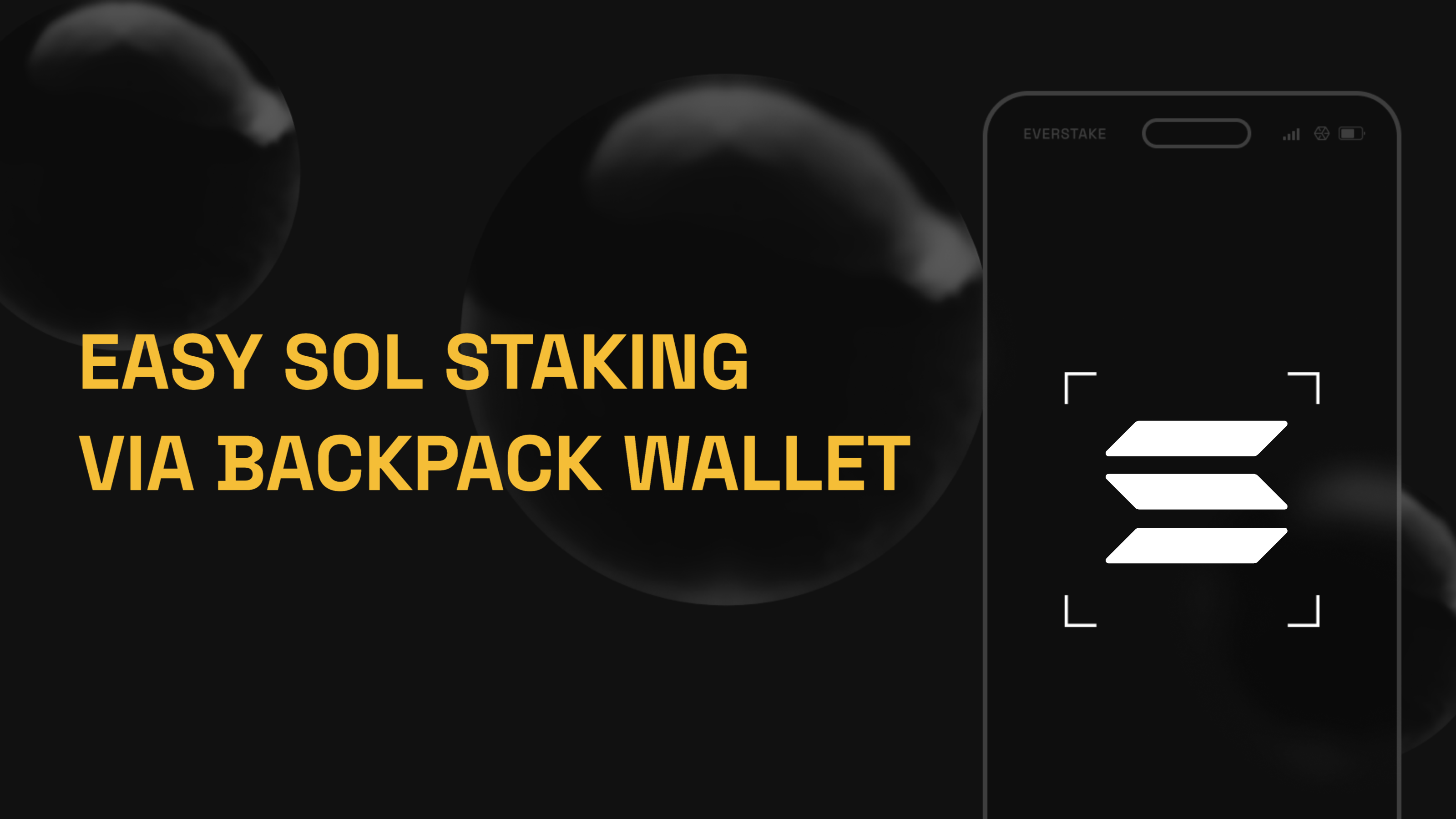 How to Stake SOL with a Backpack Wallet