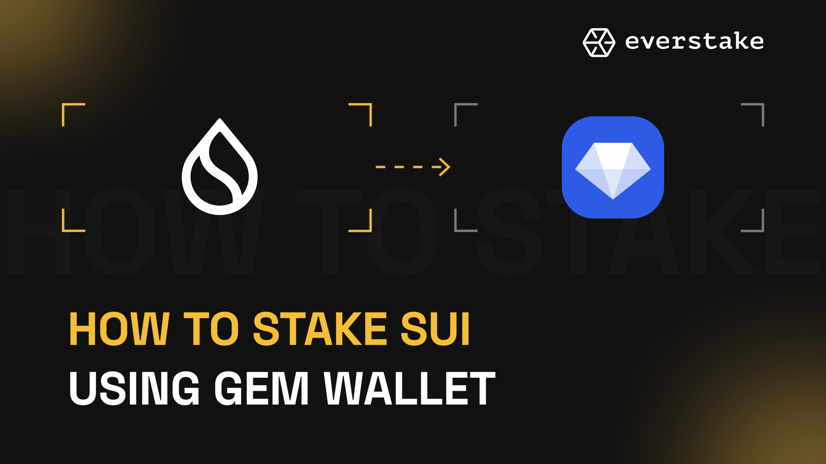 How to stake SUI via Gem Wallet 