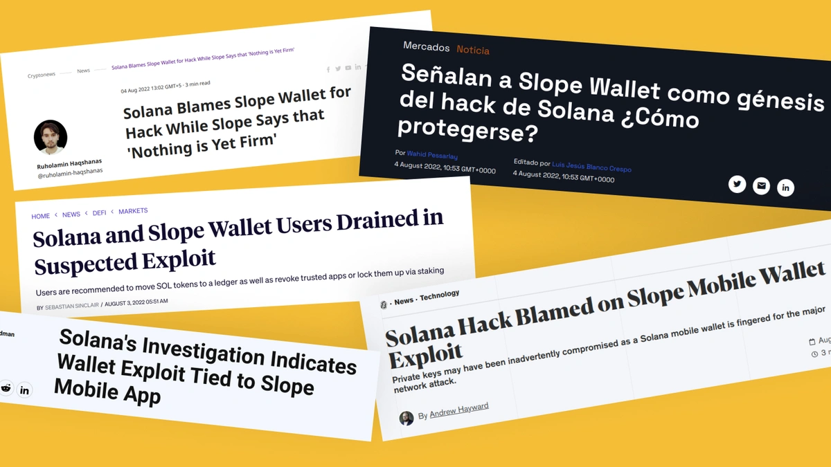 Slope Wallet Hack: news headlines