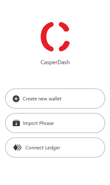 casperdash create wallet