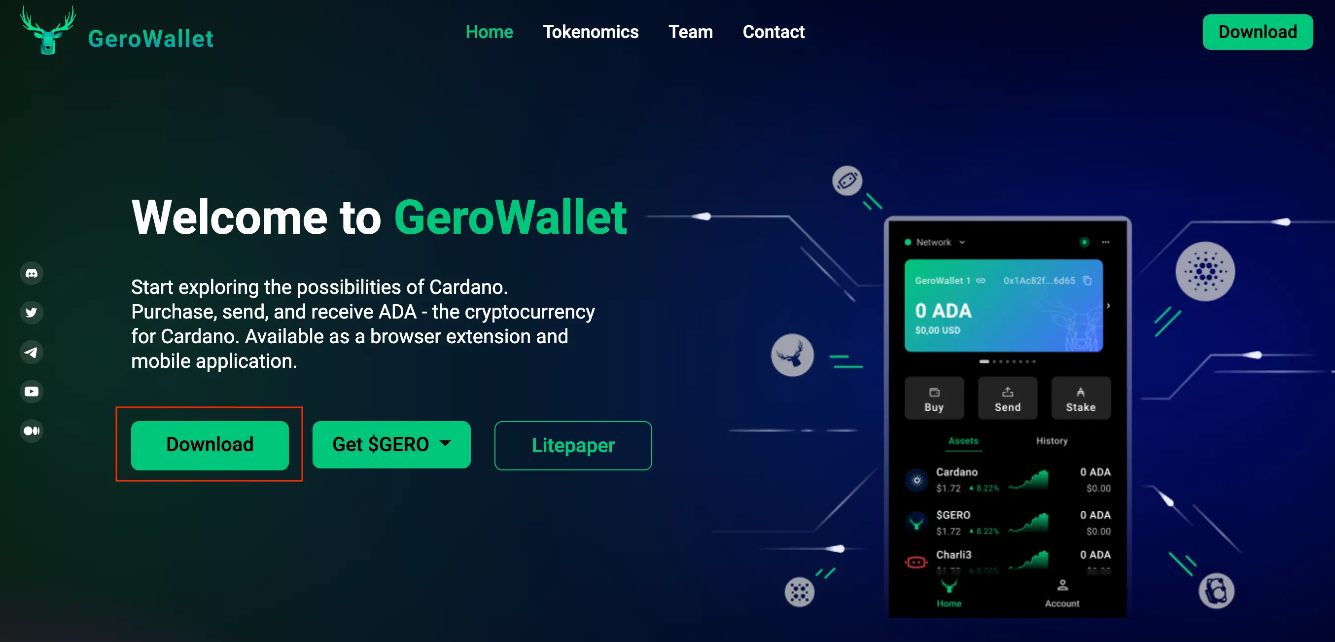 Gero Wallet Website