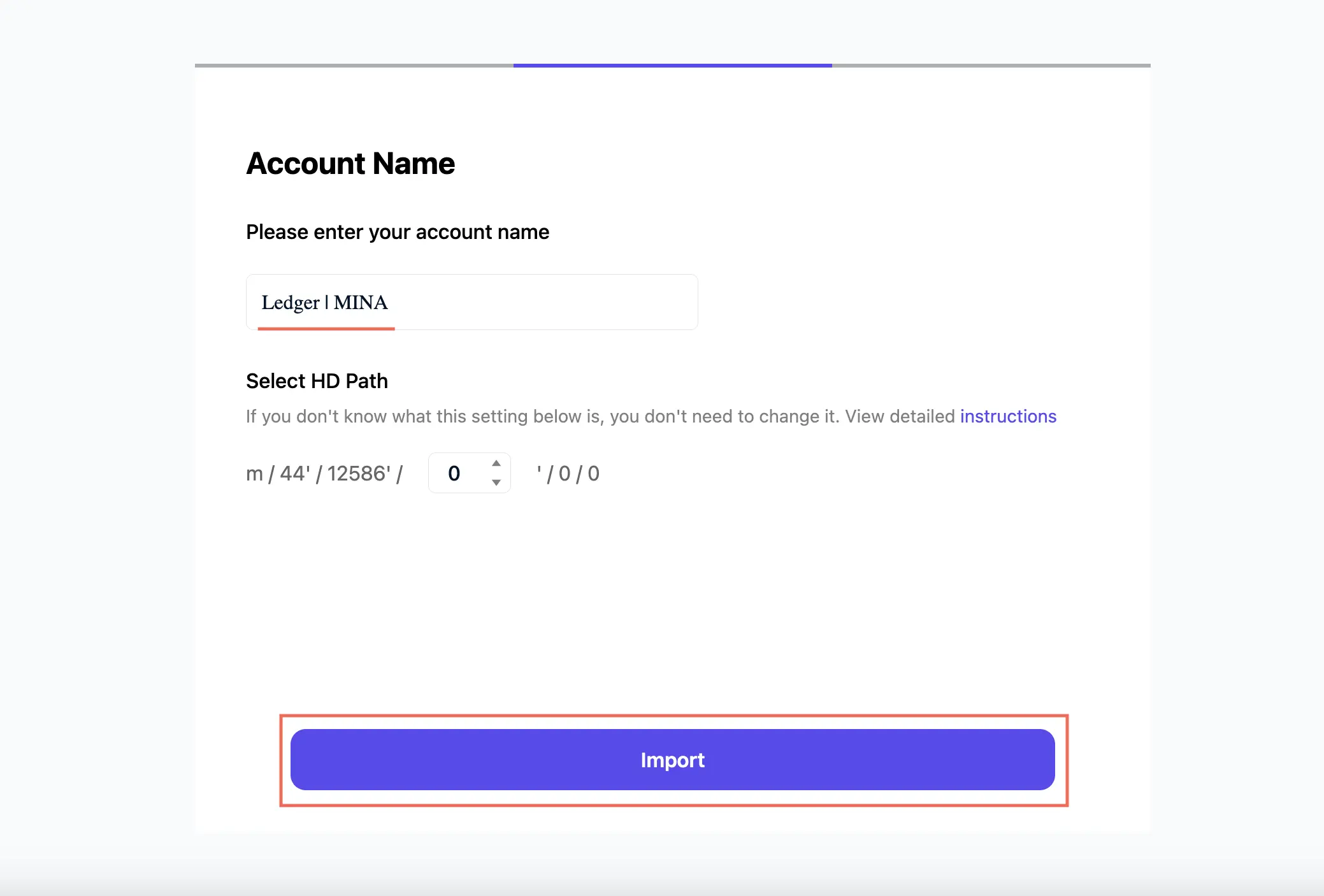 Enter your account name