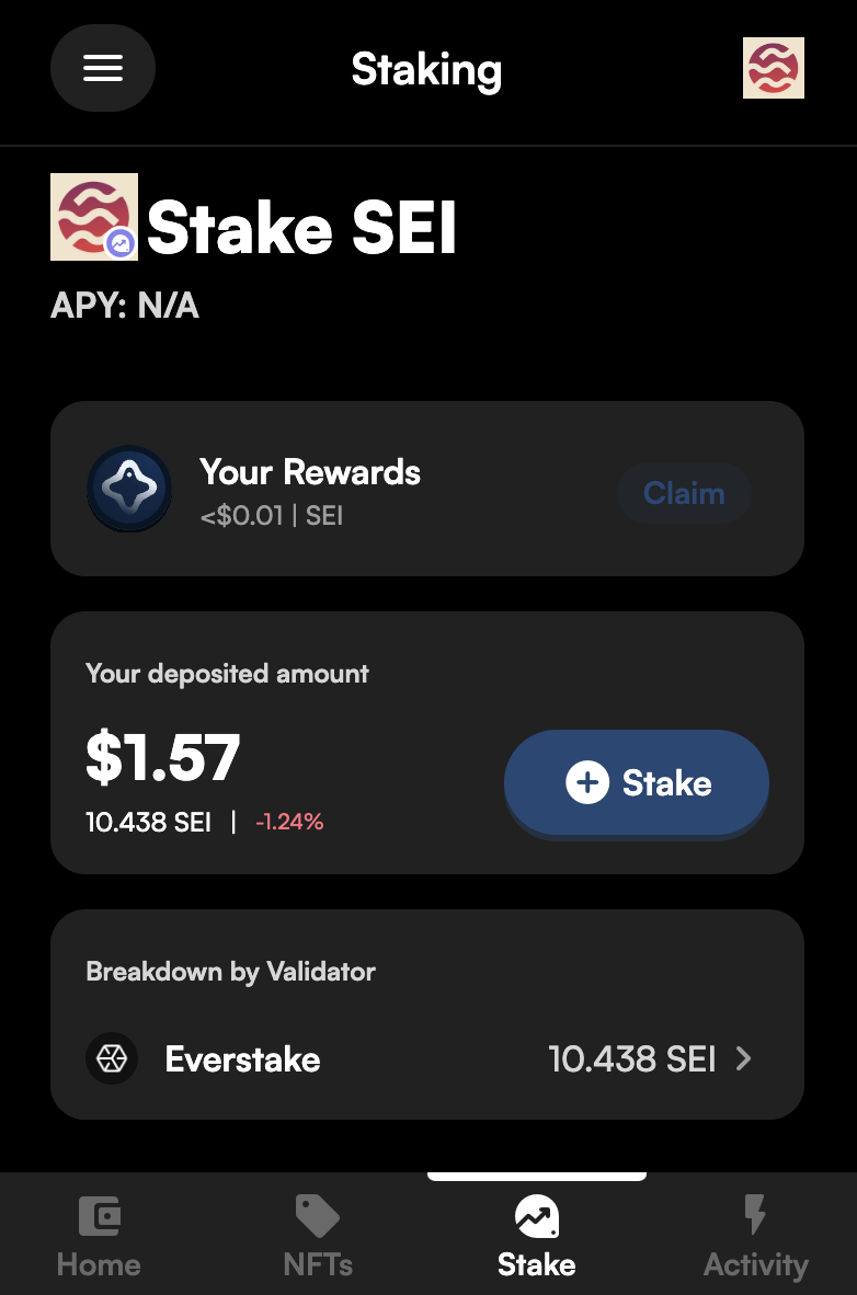 Monitor Your Staking Activity