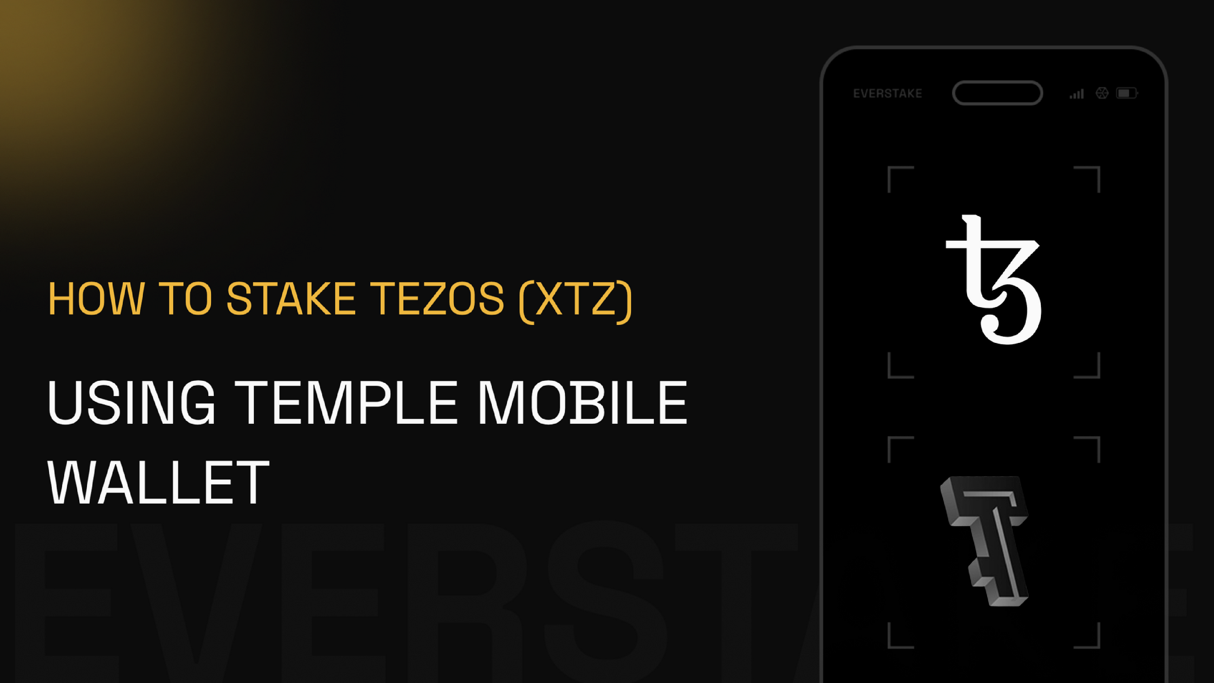 How to stake Tezos (XTZ) using Temple Mobile Wallet